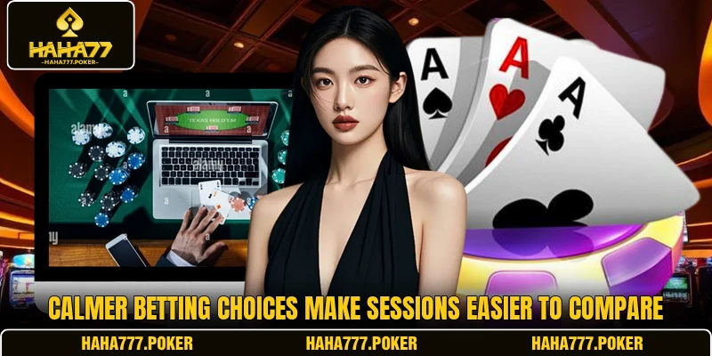 Calmer betting choices make sessions easier to compare