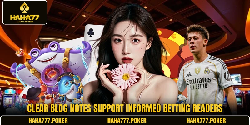 Clear blog notes support informed betting readers