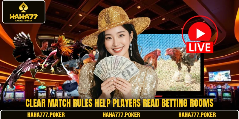 Clear match rules help players read betting rooms
