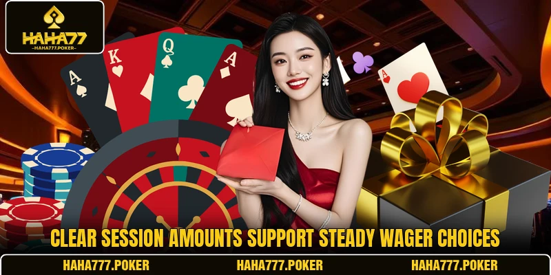 Clear session amounts support steady wager choices