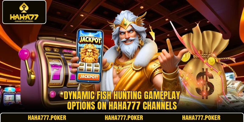 Dynamic fish hunting gameplay options on HAHA777 channels