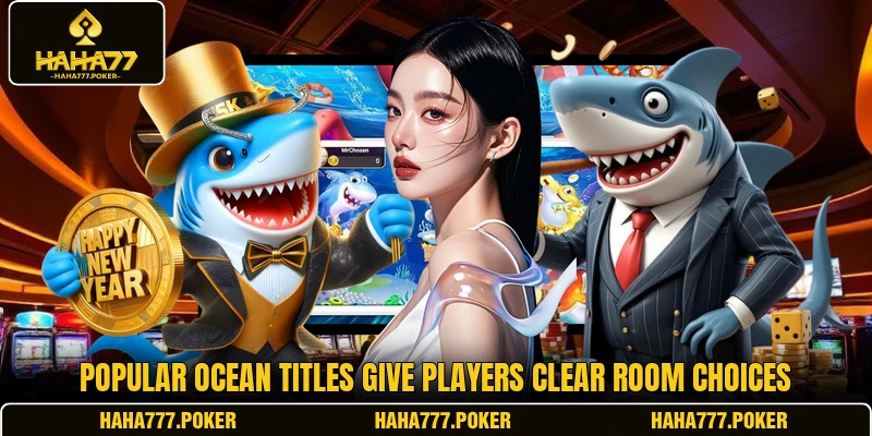 Popular ocean titles give players clear room choices