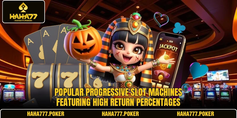 Popular progressive slot machines featuring high return percentages
